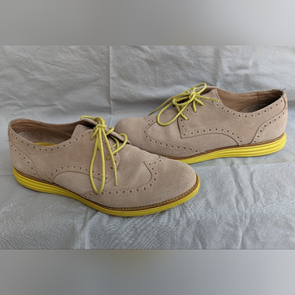 Cole Haan Tan+Yellow Oxfords (Women's 11)
